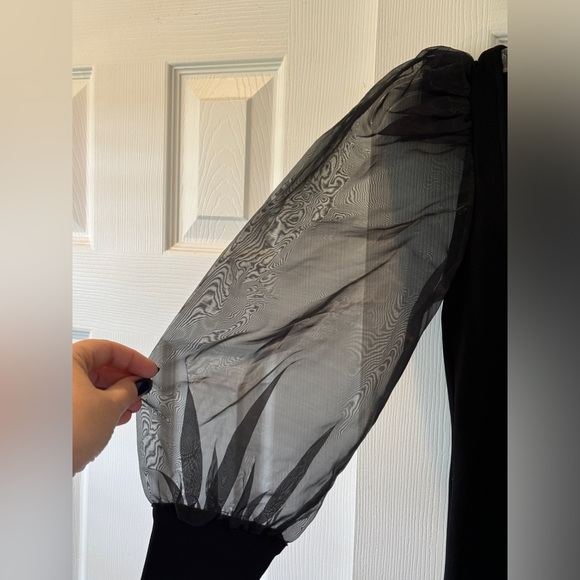 Alice + Olivia Abella Puff Sleeve Mini Dress size small - Picture 6 of 9